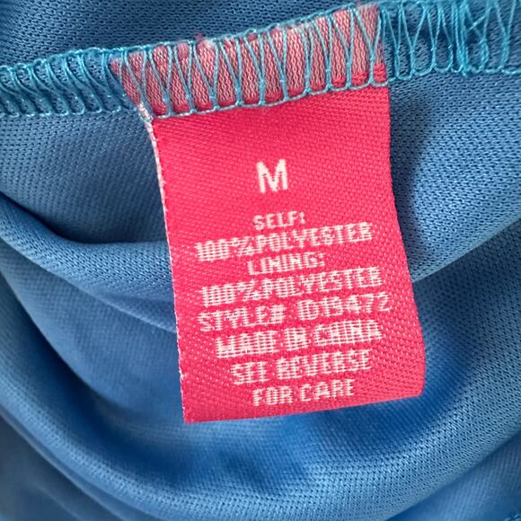 Flying Tomato Blue and Pink Puff Sleeve Sundress - Picture 11 of 13